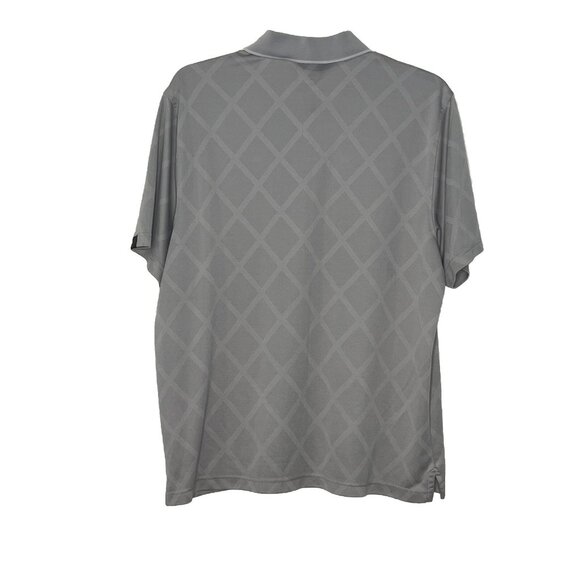 Golf Polos Sz XL(set Of 2) Greg Norman Play Dry Polyester Blue And Gray Argyle - Picture 4 of 8
